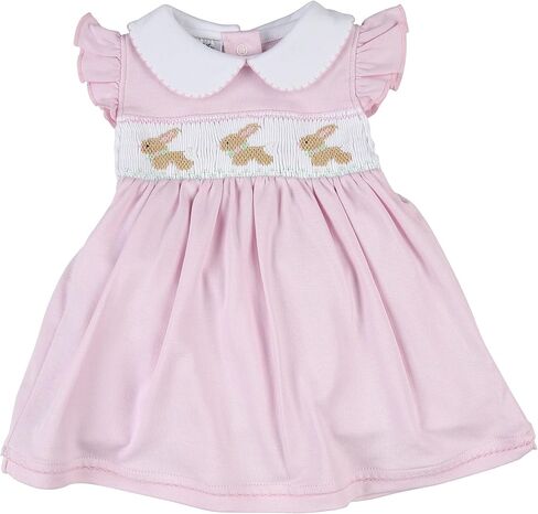 مجموعة فستان فلاترس ذو ياقة كلاسيكية باللون الوردي للفتيات الصغيرات في فصل الربيع in Kuwait