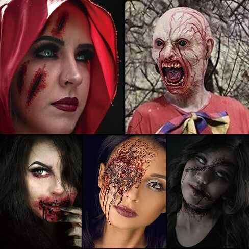 دم مزيف 300 مل / 10 أونصة سائلة للهالوين دم مصاص دماء لتزيين الهالوين زومبي، مكياج وحش SFX، أزياء تنكرية وحفلات، مسرح | يبدو وكأنه حقيقي in Saudi Arabia