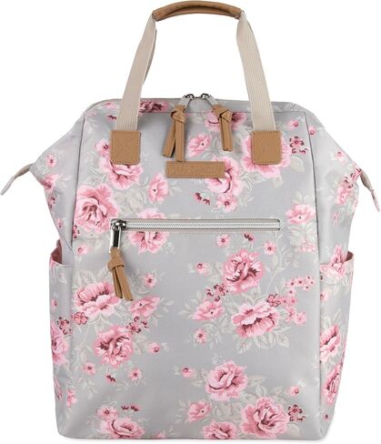 Wide Open Frame Diaper Bag Backpack and Nappy Travel Bag Tote with Changing Pad, Stroller Straps in Saudi Arabia