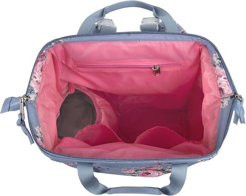 Wide Open Frame Diaper Bag Backpack and Nappy Travel Bag Tote with Changing Pad, Stroller Straps in Saudi Arabia