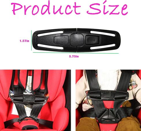 Seat Chest Harness Clip Buckle Universal Replacement Lock Stroller Chest Clip for Baby and Kids Trend, Adjustable Guard in Saudi Arabia