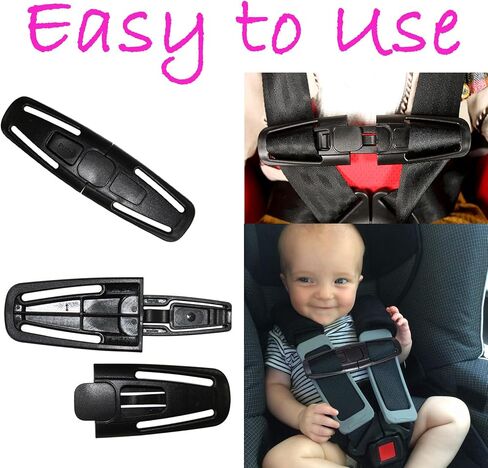 Seat Chest Harness Clip Buckle Universal Replacement Lock Stroller Chest Clip for Baby and Kids Trend, Adjustable Guard in Saudi Arabia