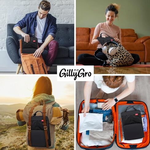 حقيبة ظهر عمودية من GillyGro لحمل الحقيبة والمحفظة والنزهة والتخييم - مقسم الحقيبة المعزولة المقاومة للماء وقابلة للطي - ملحقات السفر للنساء والرجال in Kuwait