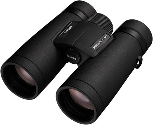 مجموعة مناظير Nikon Monarch M7 8x42 (16765) باللون الأسود مع قلم عدسة وقطعة قماش للتنظيف، مناظير مدمجة للبالغين للصيد ومشاهدة الطيور وأساسيات المشي لمسافات طويلة والتكبير والسفر in Kuwait