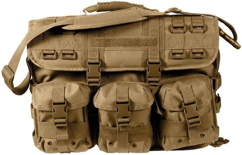 WW Military Computer Messenger Bag with Molle Pouches, Tactical gear, Coyote Brown in Saudi Arabia