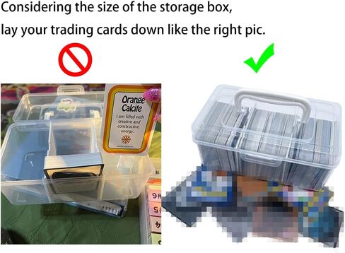 صندوق تخزين بطاقات التداول من كاتين، حامل بطاقات بلاستيكية لأكثر من 400 بطاقة تداول قياسية، عبوتان in Kuwait