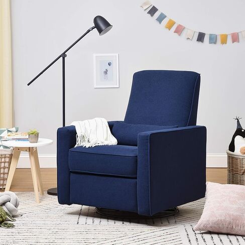 DaVinci Piper Upholstered Recliner and Swivel Glider in Cream, Greenguard Gold & CertiPUR-US Certified in Saudi Arabia
