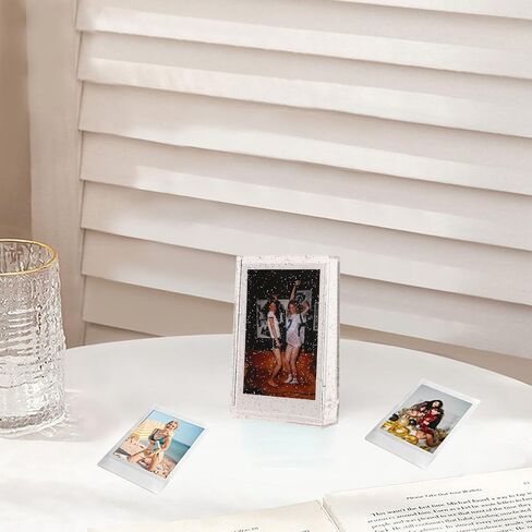 ciciglow 3 Inch Photo Storage Box, Crystal Texture Mini Photo Holder Case with Hand Rope for Instant Camera Photo (Transparent) in Saudi Arabia