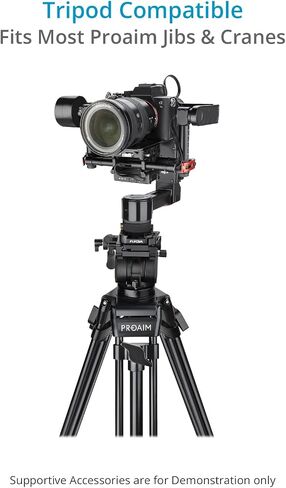 PROAIM Quick Release Gimbal Mount for DJI Ronin, Ronin M & Ronin MX. for Camera Jib Crane, Durable & Secure. with Multiple ¼" & 3/8" Accessory Threads. Tripod Compatible (RN-244-00) in Saudi Arabia