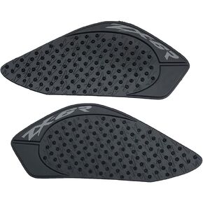 Black Gas Fuel Tank Pad Traction Side Fuel Knee Grip Decal Compatible with Kawasaki Ninja ZX6R 2009-2019