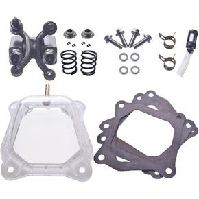 مجموعة ذراع الروك للعمود مع غطاء صمام فضي شفاف لـ Predator 212cc Non Hemi، مثبتات السباق ونوابض السباق 36lb in Kuwait