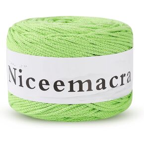 Crochet & Knitting Yarn for Beginners 1.5mm x 150m,100% Cotton Rope 1.5mm Crochet Bag Cord Crochet Thread for Knitter (Sky Blue)