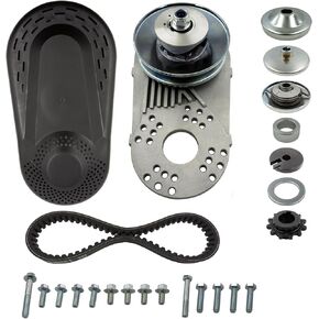 30 سلسلة محول عزم الدوران 3/4 بوصة تتحمل مناسب لمحرك Predator 212cc CVT Clutch 10T #40/41/420 و12T #35 سلسلة بديلة Go Kart Mini Bike Manco Comet TAV2 30-75 مجموعة أجزاء بكرة حزام القيادة.