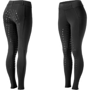 Equinavia Classic Womens Silicone Full Seat Horse Riding Pants with Phone Pockets | Equestrian Breeches Schooling Tights