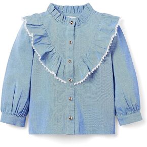 Janie and Jack Girl's Chambray Blouse (Toddler/Little Kids/Big Kids)