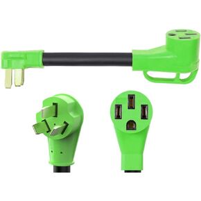 NEMA 10-30P to 14-50R EV Charger Adapter Cord Compatible with EV, 30 Amp Dryer to 50 Amp EV for Level 2 Charging, ETL Listed