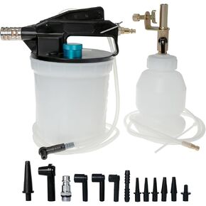 Brake Bleeder Kit 2L Brake Fluid Bleeder Kit Brake Bleeder Vacuum Punmp Kit with 2L Brake Fluid Extractor and 1L Refilling Bottle Brake Bleeder