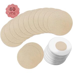 60 Pieces (30 Pairs) Nipple Breast Covers, Sexy Breast Pasties Adhesive Bra Disposable Nipple Covers