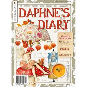 Daphne's Diary Magazine #7 2024 (ENGLISH) | Creative Art Craft Workbook | Interactive Diary Magazine for Mindfulness, Coloring, Art, Cooking, Travel | Full of Creative Inspirations and Sweet Articles