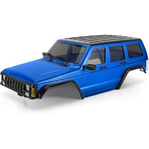 INJORA 6.10in 133g قاعدة عجلات ABS هيكل شيروكي صلب لهيكل TRX4M Bronco Defender 1/18 RC ترقية الزاحف (رمادي فضي)
