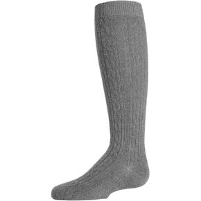 MeMoi Cable Knit Girls Cotton Blend Knee High Socks