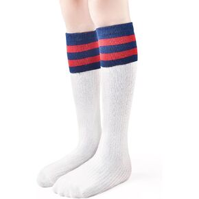 Girls Knee High Socks School Uniform Long Tube Dress Socks for Girls Kids Toddler Soccer Athletic Socks 1-16 Years