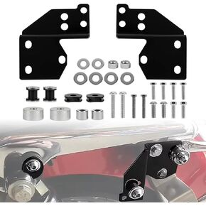 Detachable Docking Hardware Kit, PSLER Front Docking Hardware Kit Quick Release Hardware Compatible with Touring Road King Electra Glide Street Glide Road Glide 1997-2008