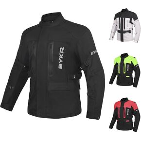 BYKR Adventure Touring Motorcycle Jacket For Men & Women Enduro Biker Textile Riding Gear CE Armored