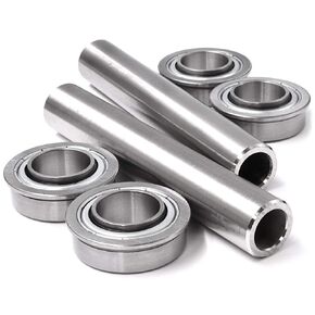 HD Switch -2 Kits- Stainless Steel OEM Upgrade for Toro 104-3667 & 114-1640 Front Wheel Bushing to Bearing Conversion w/Axles Z380 Z420 Z480 Z530 Z4200 Z4202 Z4220 Z4235 Z5000 Z5020 Z5030 Z5035 Z5060