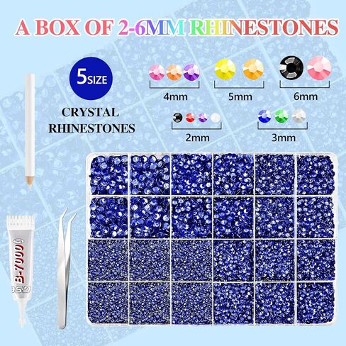 NACHLYNN 35700 Pcs Resin Rhinestones Kits 12 Colors Flatback Round Jelly Rhinestones with Tweezers Glue Pen 3 mm Bedazzling Non Hotfix Crystal Gems for Nail DIY Crafts Face Tumblers Mugs Clothing in Saudi Arabia