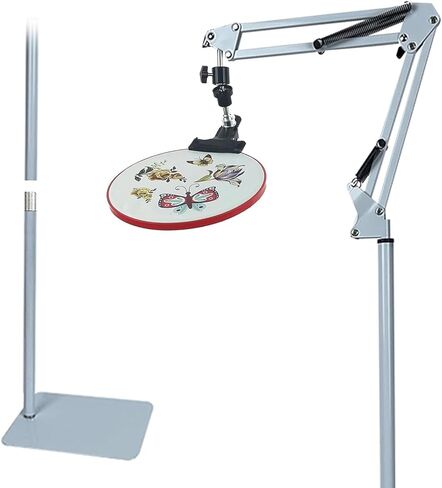 حامل طوق التطريز، حامل تطريز يدوي، حامل تطريز يدوي، حامل تطريز يدوي، حامل تطريز يدوي، مناسب لإطار التطريز، إطارات Q المفاجئة (أسود) in Kuwait