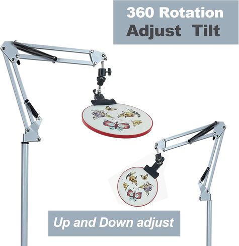 حامل طوق التطريز، حامل تطريز يدوي، حامل تطريز يدوي، حامل تطريز يدوي، حامل تطريز يدوي، مناسب لإطار التطريز، إطارات Q المفاجئة (أسود) in Kuwait
