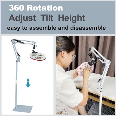 حامل طوق التطريز، حامل تطريز يدوي، حامل تطريز يدوي، حامل تطريز يدوي، حامل تطريز يدوي، مناسب لإطار التطريز، إطارات Q المفاجئة (أسود) in Kuwait