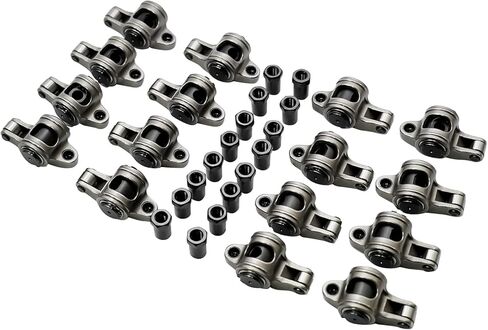 GELUOXI Stainless Steel Roller Rocker Arm Set Replacement for Chevy Small Block SBC 305 350 400 1.5 Ratio 3/8" in Saudi Arabia