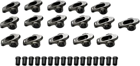 GELUOXI Stainless Steel Roller Rocker Arm Set Replacement for Chevy Small Block SBC 305 350 400 1.5 Ratio 3/8" in Saudi Arabia