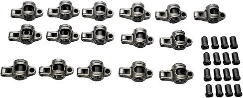GELUOXI Stainless Steel Roller Rocker Arm Set Replacement for Chevy Small Block SBC 305 350 400 1.5 Ratio 3/8" in Saudi Arabia