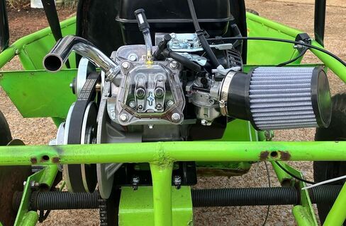 مجموعة ذراع الروك للعمود مع غطاء صمام فضي شفاف لـ Predator 212cc Non Hemi، مثبتات السباق ونوابض السباق 36lb in Kuwait