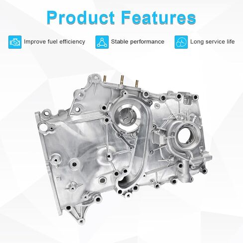 غطاء توقيت WATERWICH مع مضخة زيت متوافقة مع 2005-2015 TOYOTA Tacoma 2.7L DOHC L4 16V بديل لـ 11310-75073، 11310-75071 in Saudi Arabia