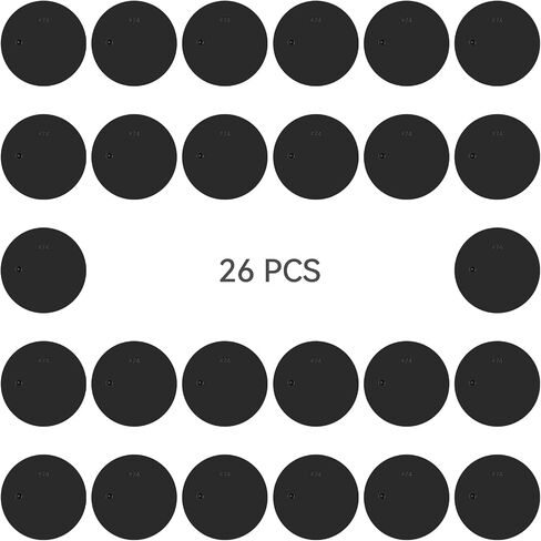 26PCS 3.75 Inch Action Figure Display Stand with Peg, 37.5mm Display Support Holder Base for Modern Star Was & Marvel Toy Figures, Black in Kuwait