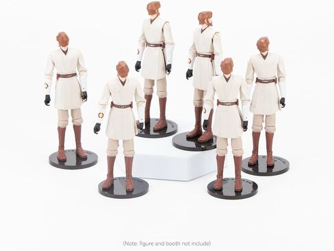 26PCS 3.75 Inch Action Figure Display Stand with Peg, 37.5mm Display Support Holder Base for Modern Star Was & Marvel Toy Figures, Black in Kuwait