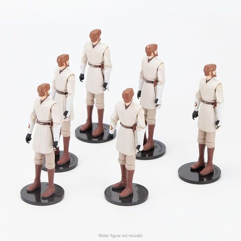 26PCS 3.75 Inch Action Figure Display Stand with Peg, 37.5mm Display Support Holder Base for Modern Star Was & Marvel Toy Figures, Black in Kuwait