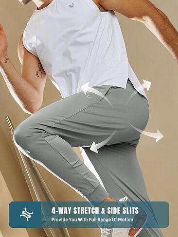NORTHYARD Men's Joggers Pants with Zipper Pockets Lightweight Sweatpants Athletic Running Workout Track Pants for Men in Saudi Arabia