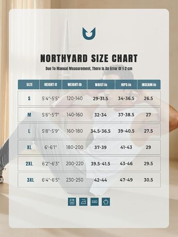 NORTHYARD Men's Joggers Pants with Zipper Pockets Lightweight Sweatpants Athletic Running Workout Track Pants for Men in Saudi Arabia