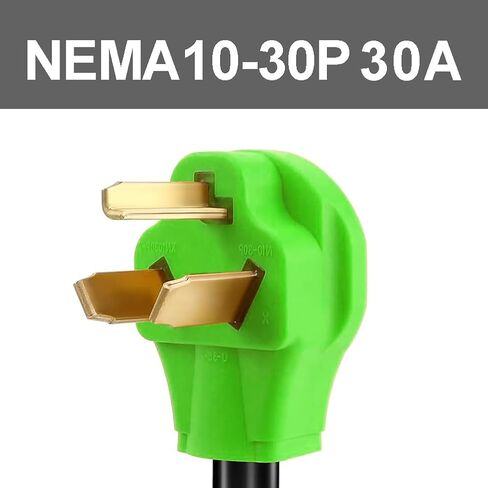 NEMA 10-30P to 14-50R EV Charger Adapter Cord Compatible with EV, 30 Amp Dryer to 50 Amp EV for Level 2 Charging, ETL Listed in Saudi Arabia