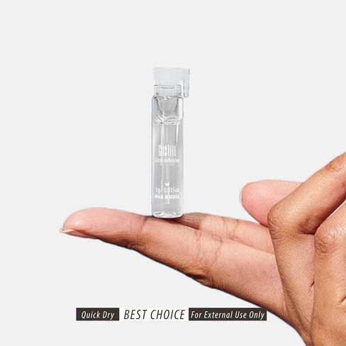 شريط لاصق للرموش CILSTITE شفاف في زجاجة بعصا 0.07 أونصة (1 جم) × 12 قطعة - خالٍ من اللاتكس/ تثبيت قوي للرموش الفردية/لاصق الرموش/آمن على الجلد in Saudi Arabia