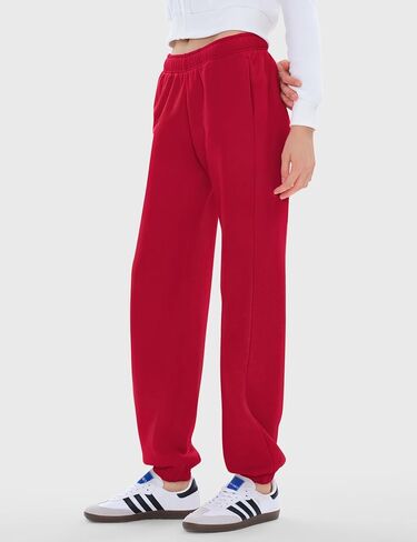 PUMIEY Women’s High Waisted Sweatpants Fleece Baggy Sweat Pants Y2K Lounge Joggers Pants Three-No Collection in Kuwait