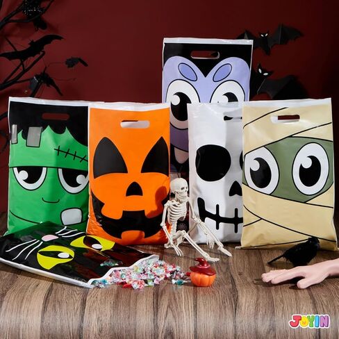 JOYIN 72 Pcs Halloween Goodie Bags for Trick-or-Treating, Halloween Snacks, Halloween Party Favors, Event Party Favor Supplies, Halloween Trick or Treat Bags, Classroom Goody Bags in Saudi Arabia