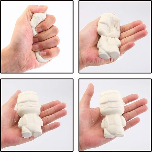 مجموعة أدوات التلوين من JOYIN Halloween Squishy Toys مع 6 شخصيات مختلفة، و6 ألوان دهانات، و3 فرش طلاء. مجموعة أدوات فنية وحرفية يمكنك صنعها بنفسك مجموعة ألعاب حفلات الهالوين لأنشطة الأطفال وهدايا الحفلات in Saudi Arabia
