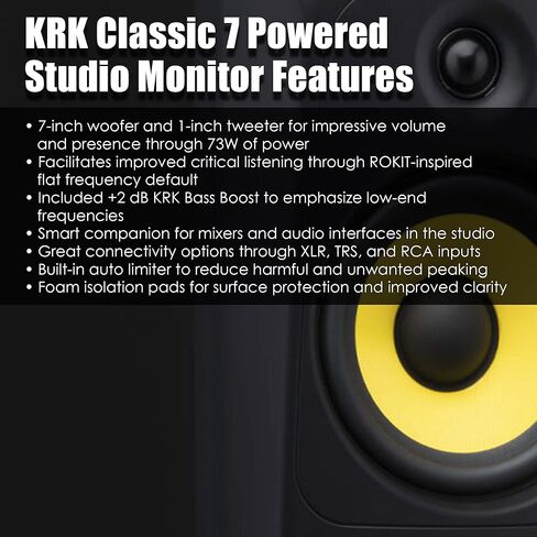 شاشة استوديو احترافية KRK Classic 8 تعمل بالطاقة ثنائية الاتجاه in Kuwait
