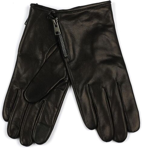 All Saints Zip Leather Gloves in Saudi Arabia